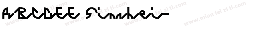 ABCDEE Simhei字体转换